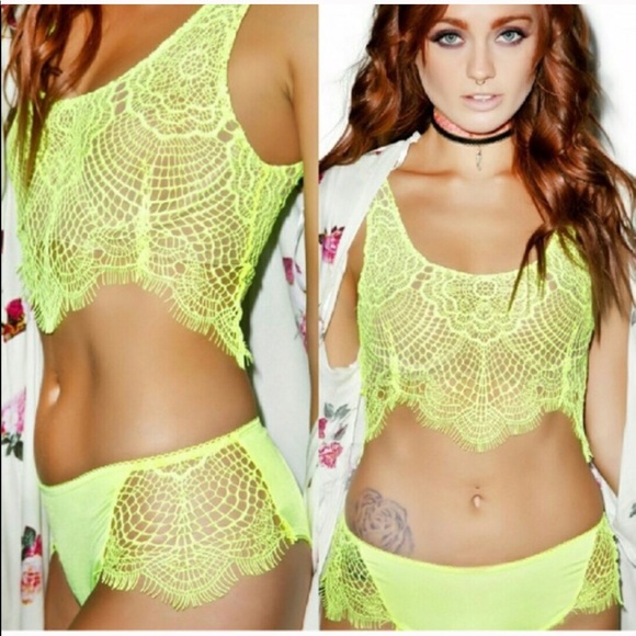 NWOT For Love and Lemons Spring Fling Bra Top L - Picture 3 of 12